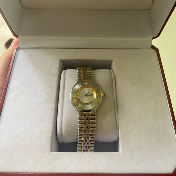 Cartier | Accessories | Must De Cartier Two Tone Watch In  display picture 1